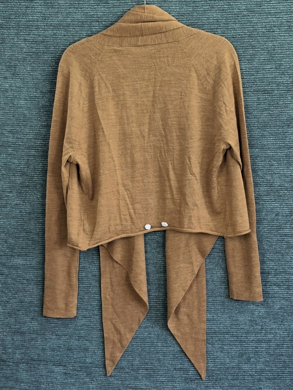 AllSaints Wasson Lightweight Pirate Cardigan, Camel Brown NWT - Picture 11 of 16